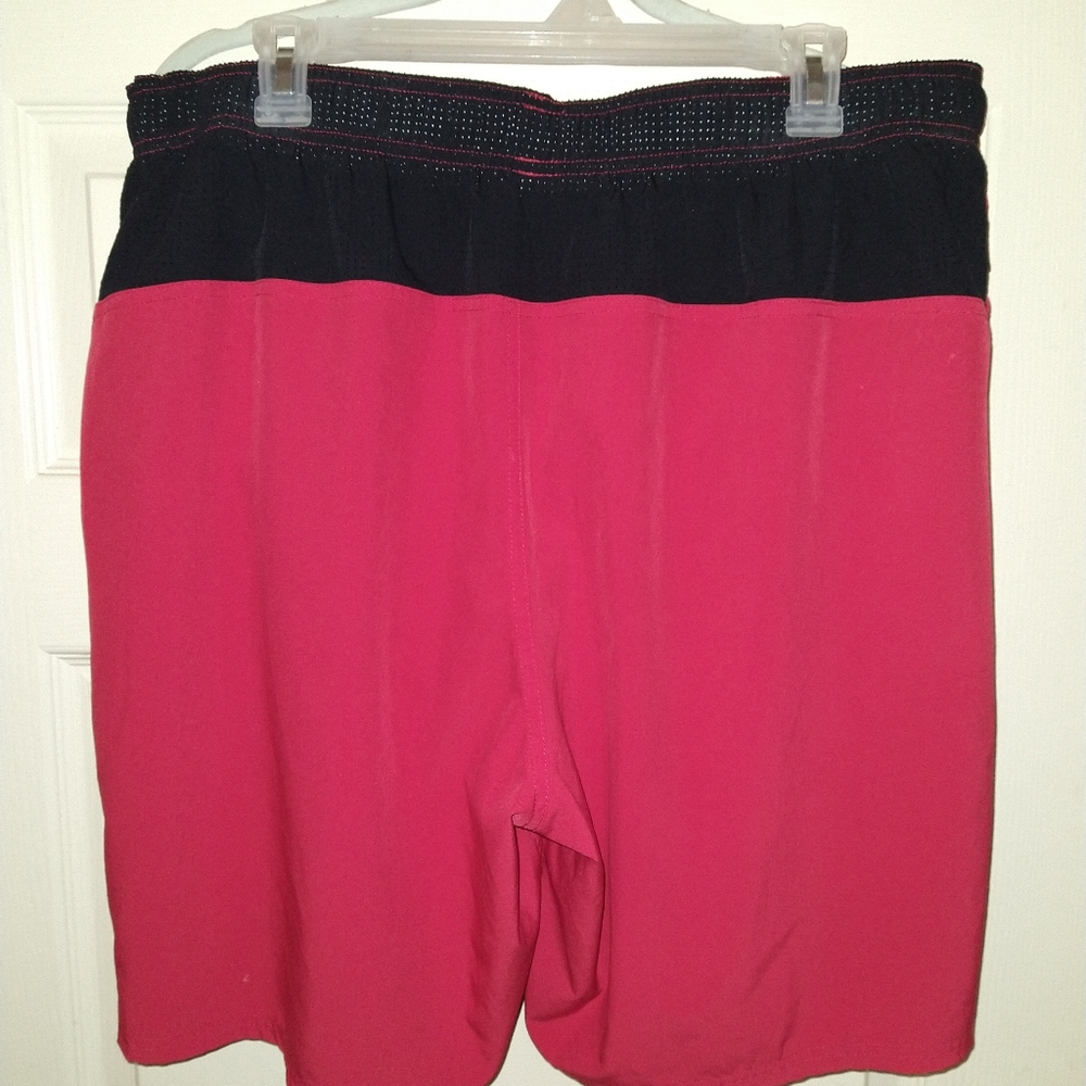 Nike Red Drawstring Polyester Blend Athletic Gym … - image 2